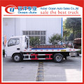 Dongfeng dlk um reboque dois caminhões de reboque flatbed